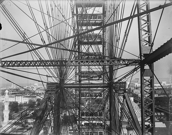 Looking through Ferris Wheel