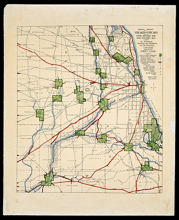 Map of Indigenous trails and villages