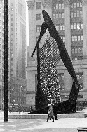 Civic Center Plaza while it snows outside (ST-20001443-0021)