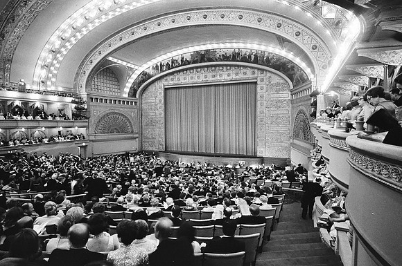 A crowd fills the seats in the newly reopened Auditorium Theatre (ST-20003227-0020)