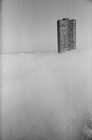 Lake Point Tower shrouded in fog (ST-40000657-0015)