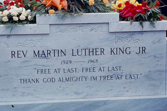 Headstone for Dr. Martin Luther King Jr.
