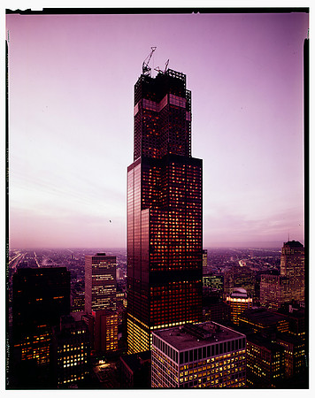 Sears Tower under construction (HB-36150-S1)