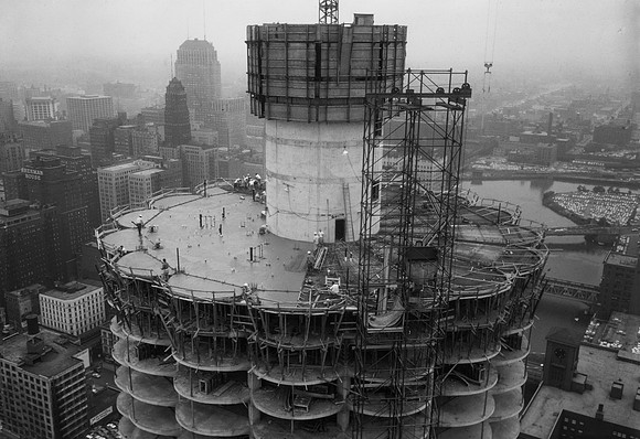 Marina City tower construction (HB-27349-B)