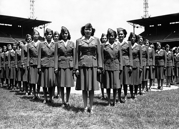 Marva Louis leads drills at Comiskey Park (ST-17500586)