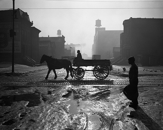 A work wagon at 13th Street and Newberry Avenu (ST-17500617)