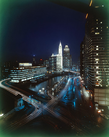 Chicago River and Wacker Drive at night (HBSN-00827-MA)